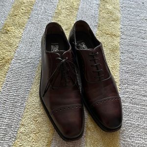Brown Ferragamo shoes 8.5E